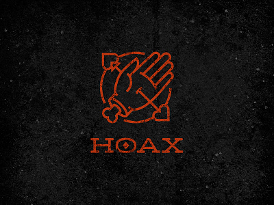 Hoax cards cut grunge h hand logo playing cards red suits tattoo