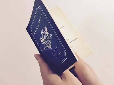 A credo book let for a company book branding print silver