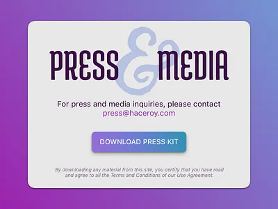 Press Page - 051 051 dailyui download kit media press