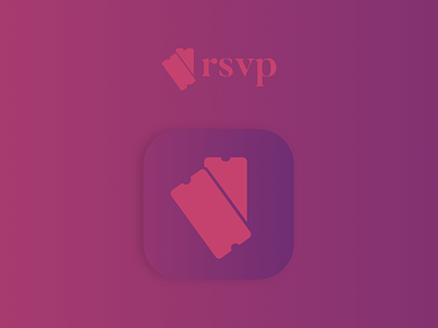 RSVP app app design branding design ios logo design ui visual design