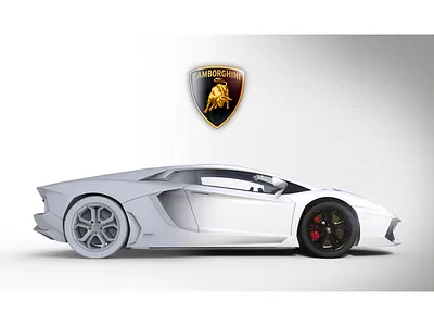 WIP - Lamborghini Digital Artwork digital art modeling photoshop retouching solidworks