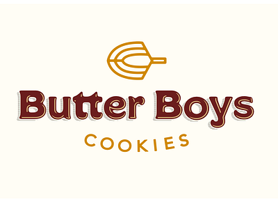Butter Boys Cookies branding identity logo