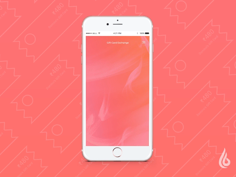 Gift card exchange app aftereffects app card consumer design gift interaction mobile prototype ui ux