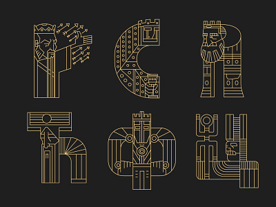 Rulers (letters) 7 36daysoftype crown king kings lettering letters rulers typography viking