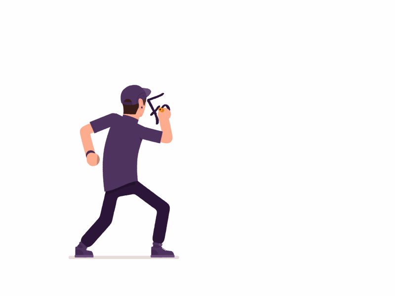 For Hire! animation character freelance freelancer motion design