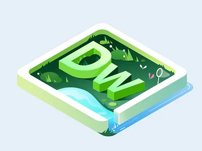 Lawn adobe dw grass icon