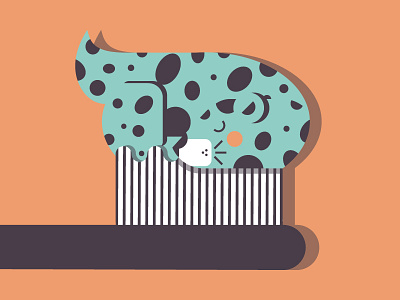 Toothpaste is the cheetah of the teeth animal brush character cheetah design flat illustration illustrator magazine teeth toothpaste vector