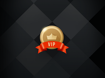 Medal black crown gold icon medal tab texture vip