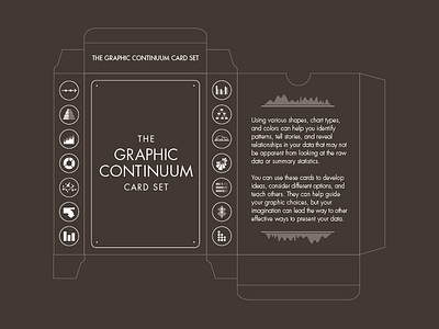 The Graphic Continuum Card Set Box Net Design cards data data visualization dataviz flat packaging product template