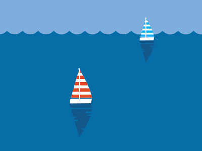 Sailboats boats illustration sail water