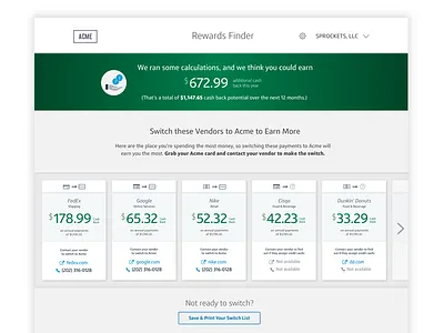 Rewards Results