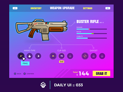 Customize Product | #dailyui #033 033 customize product dailyui game illustrator shop ui