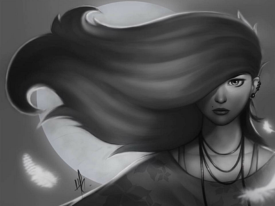 Digital Painting - 100% Done in Photoshop artwork digitalart photoshop sketch