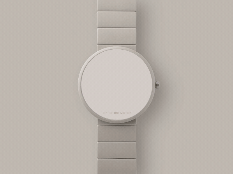 Updating watch animation flat loading pixel smart watch updating watch