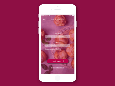 Login 1.0 app login screen app ui facebook login forgot password illustration iphone iphone mockup login now login screen ui uiux ux