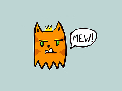 Pumpkin's Prince cat character practice procreate sketch