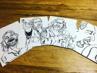 The Lebowski Set inktober inktober2017 lebowski sketches