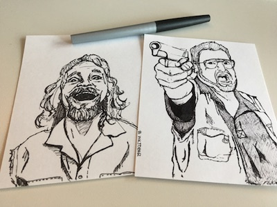 Calmer than you are inktober inktober2017 lebowski sketches