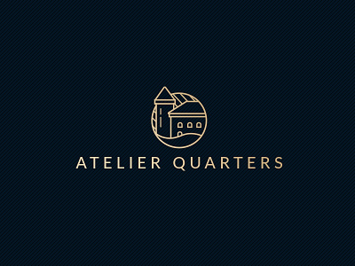 Student Accommodation Concept atelier brand branding concept identity illustration logo logomark luxury