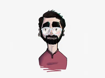 Day 001 - Self Portrait drawing illustration me self portrait