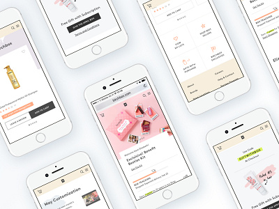 Birchbox Subscriber Home ecommerce mobile web product design product strategy ui ux
