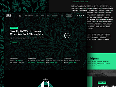 Great Depressurization Music Festival Web Design & Development ui ux web design