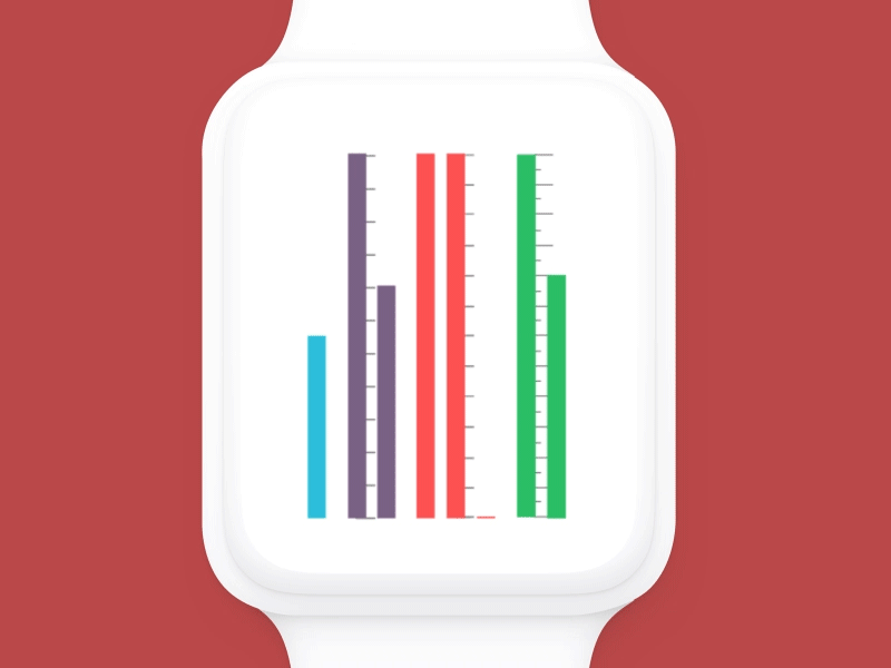 iWatch Minimal Clock day/night apple clock ios iwatch numbers time ui ui interactive