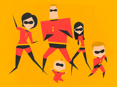 The Incredibles disney illustration pixar