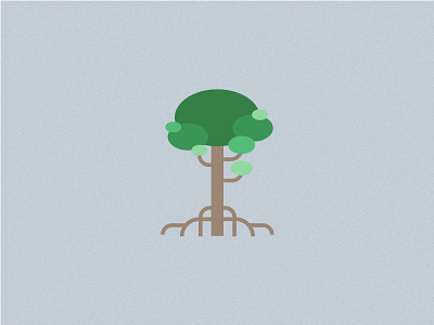 Just a Tree - 5 flat design green illustration tree vegetation