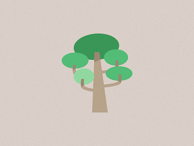 Just a Tree - 1 flat design green illustration tree vegetation