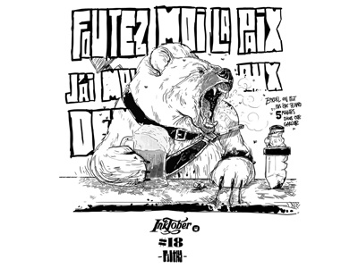 Inktober18 - Filthy bear booze drawing drawings filthy inktober inktober2017 sketch