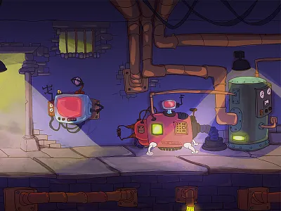 Game level concept Lab art concept design frankenstein game gui lab laboratory level ui