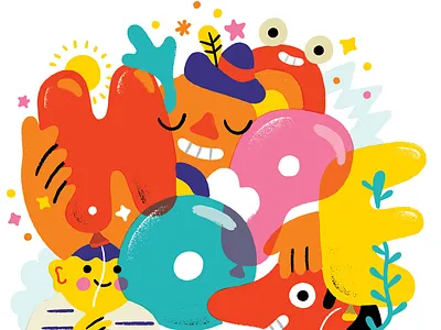 Heartwork Limited Edition Poster for Target House 2017 color creatures hope lettering st jude target
