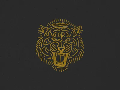 Stay Fierce My Friends concept design fierce graphic design head icons illustrate illustration line tiger