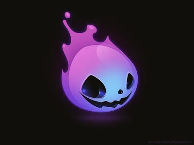Happy halloween :) art character design drop fire game halloween icon pumpkin skull smile ui