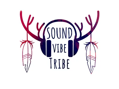 SVT 4.0 design headphones horns illustration logo logo design music tribal tribe vector vibe