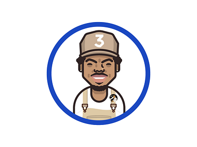 Rappers Delight 06 3 chance the rapper hip hop icons illustration music rap