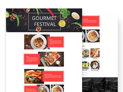 Food web page design ps software