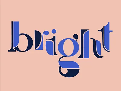 End of Year Card art deco custom illustration typography wip