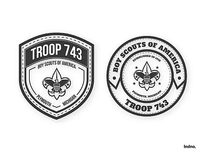 Troop 743 #2 boy scout graphic design illustrator photoshop t shirt