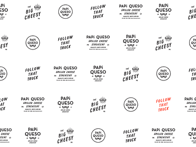 Papi Queso III branding collateral graphic design lettering photography print typography