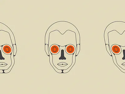 FACE alien eyes face man