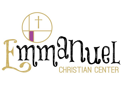 ECC LOGO branding christian church cross design logo religion typography