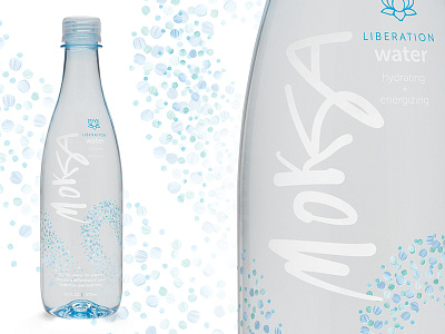 Moksa branding logos organic package design script water