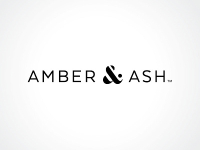 Amber & Ash: Logo branding graphic design identity