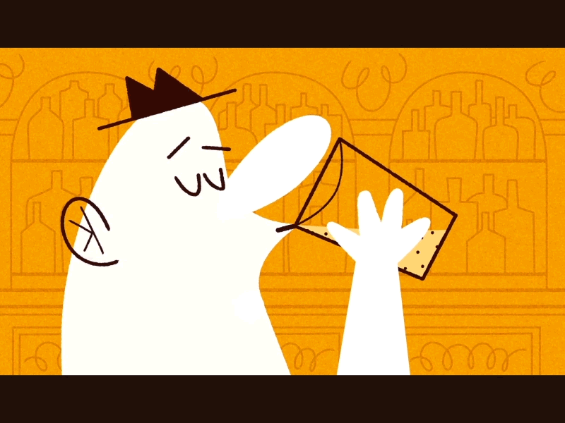 "Don't drink dirty beer!" animation beer cartoon gif midcentury pub