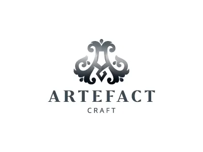 Artefact Craft artifact beer coat of arms heraldry kraft letter lettering logo metal monogram premium style