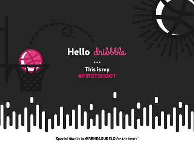 Dribbble debut dribble firstshoot hello