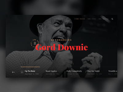 Poets dark landing page typography ui website