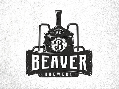 BEAVER beaver beer brewery craft logo